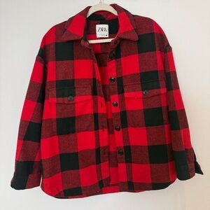 Zara Plaid overcoat